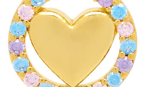 Estella Bartlett Cubic Zirconia Heart Pendant Nec Klace In Gold