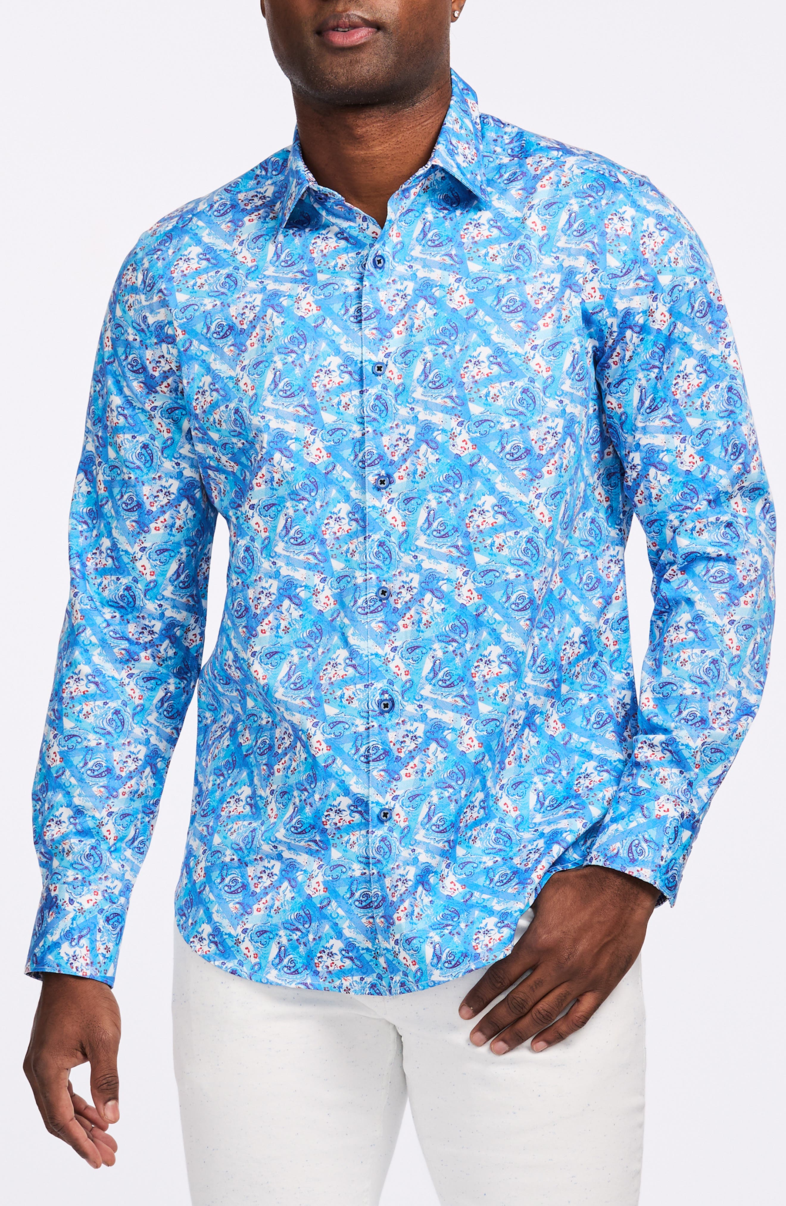 Robert Graham Marston Cotton Button-Up Shirt