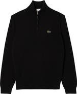 Lacoste Regular Fit Quarter Zip Sweater
