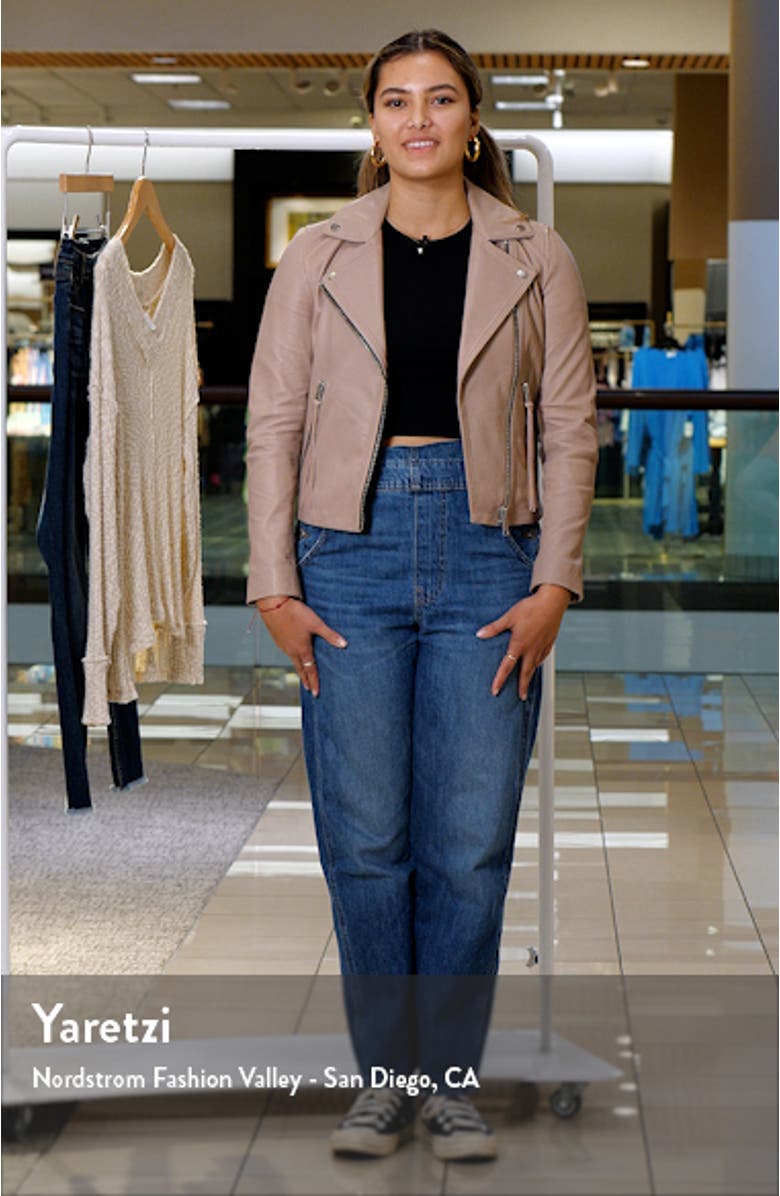 Dalby Leather Biker Jacket, sales video thumbnail