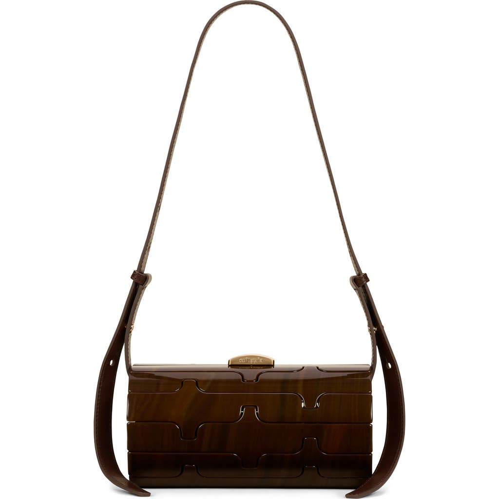 Shop Cult Gaia Kessia Acrylic Shoulder Bag In Java