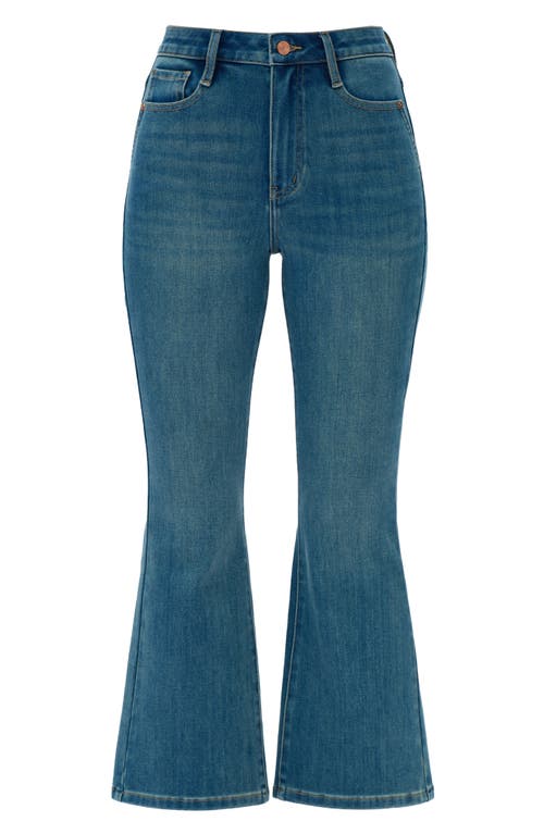 Bayeas High Waist Ankle Flare Jeans In Blue