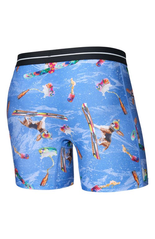 Saxx Volt Breathable Sim Fit Mesh Boxer Briefs In Blue