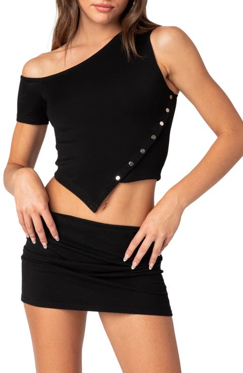 Eclipse Asymmetric One-Shoulder Top