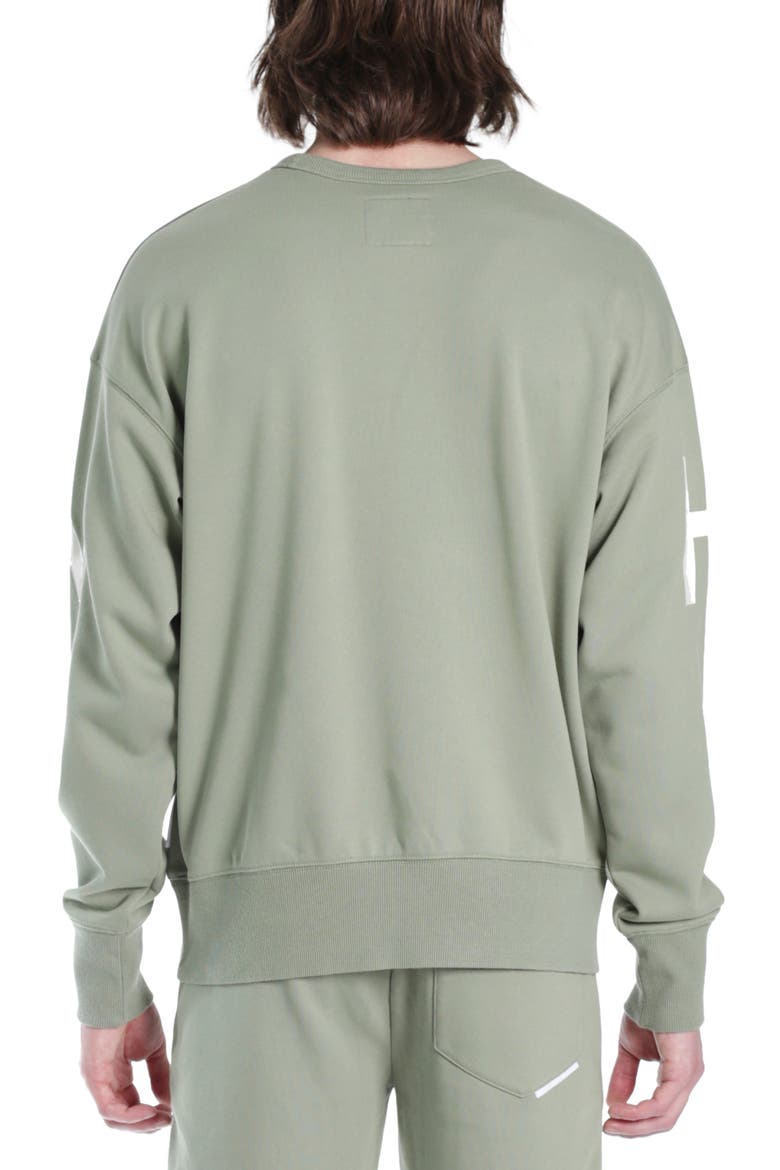 Logo Crewneck Sweatshirt, Alternate, color, GREEN
