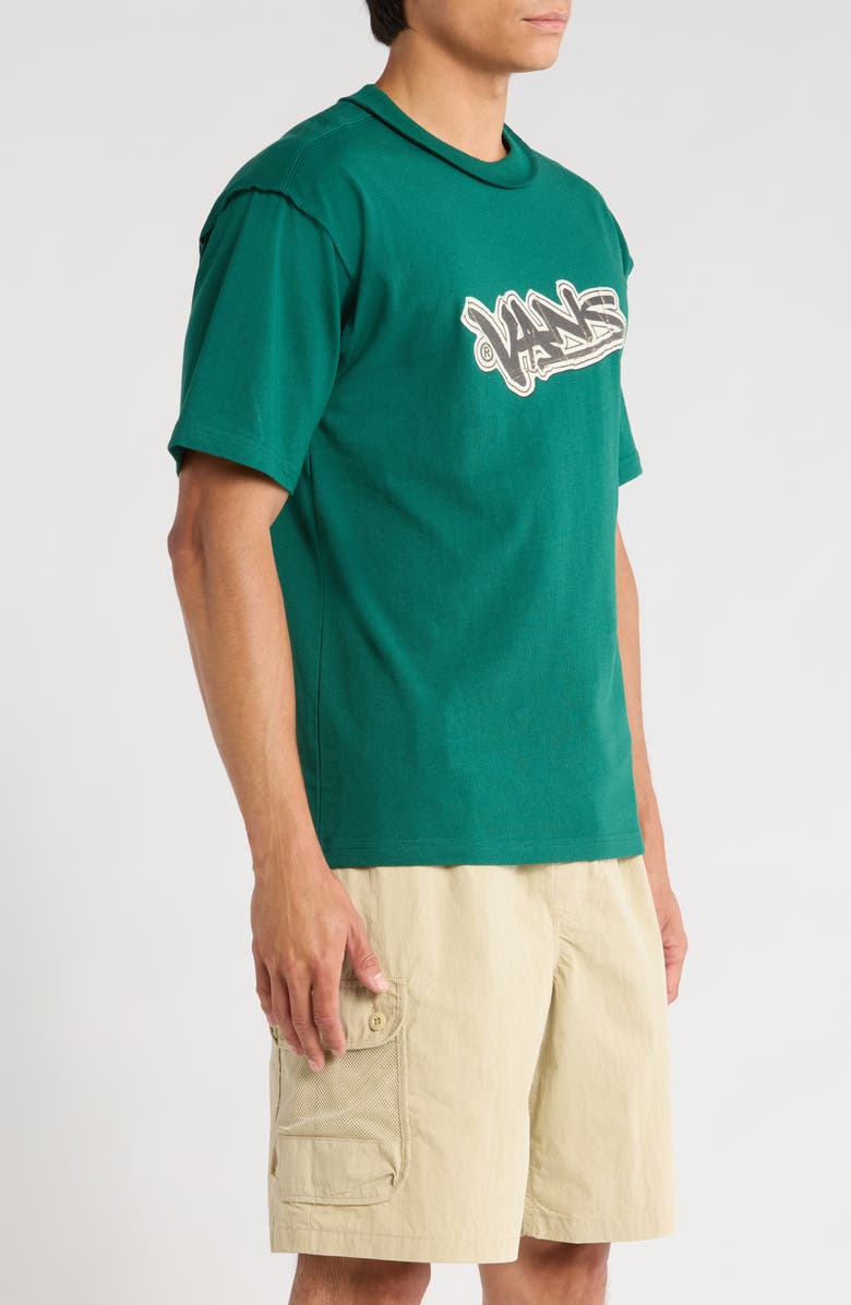 Vans Slap Cotton Graphic T-Shirt, Alternate, color, Rain Forest