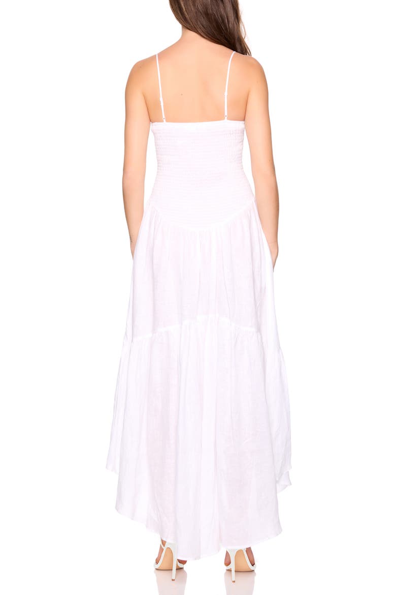Drop Waist High-Low Maxi Dress, Alternate, color, SUGAR