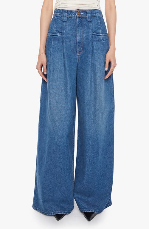 Mother The Double Prep Sugar Cone Skimp Wide Leg Jeans In Blue