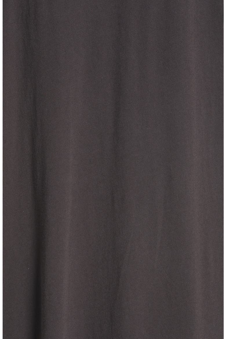 The Puff Sleeve Midi T-Shirt Dress, Alternate, color, ALMOST BLACK