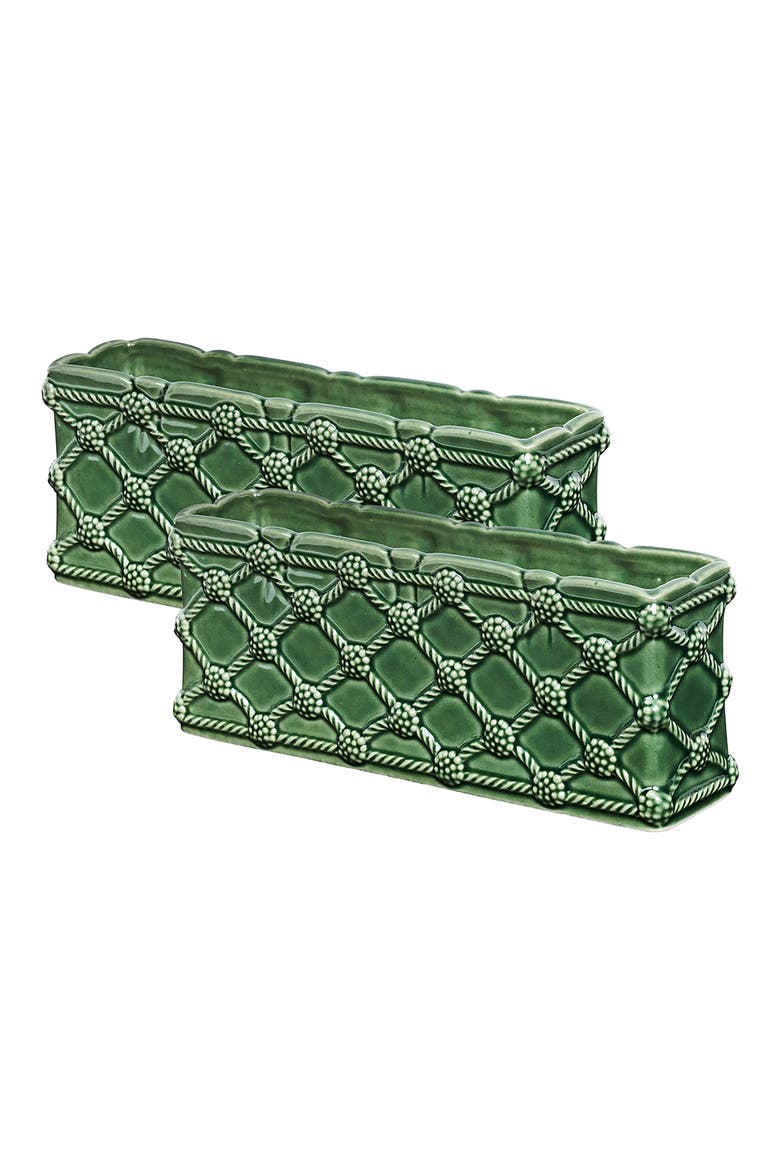 Set of 2 Berry & Thread Petite Rectangular Parterre, Main, color, BASIL