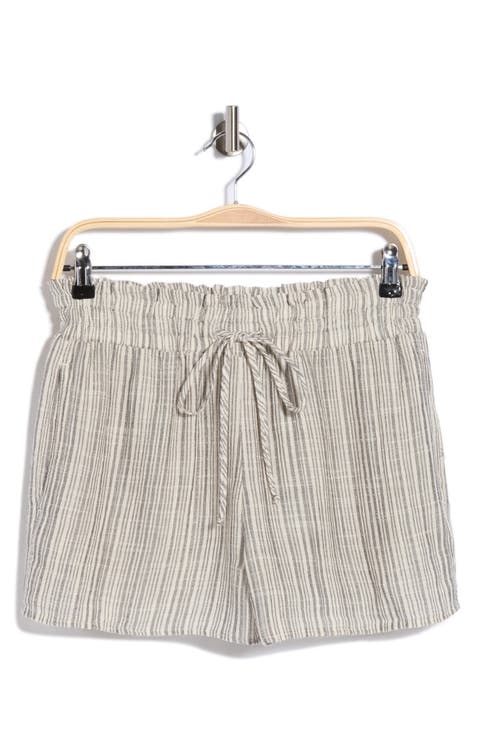 Ruffle Edge Stripe Shorts