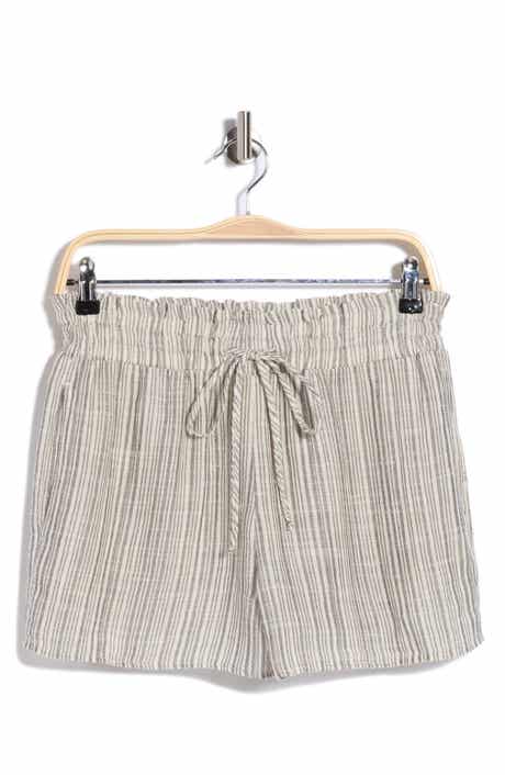 Ruffle Edge Stripe Shorts