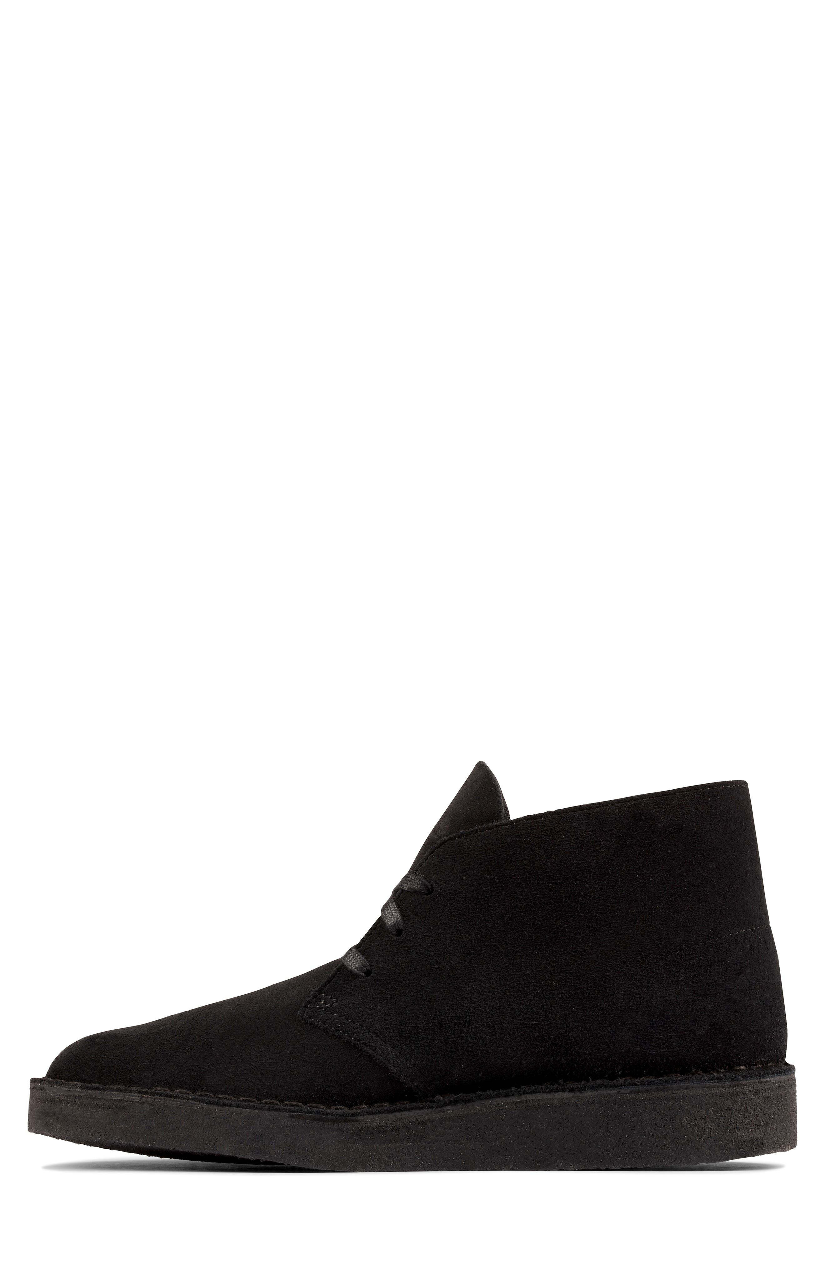 Clarks® Desert Coal Chukka Boot, Alternate, color, BLACK SUEDE