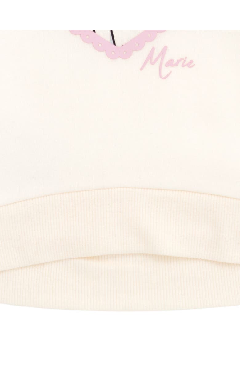 Disney Faux Fur Pullover Sweatshirt, Alternate, color, Marie White White