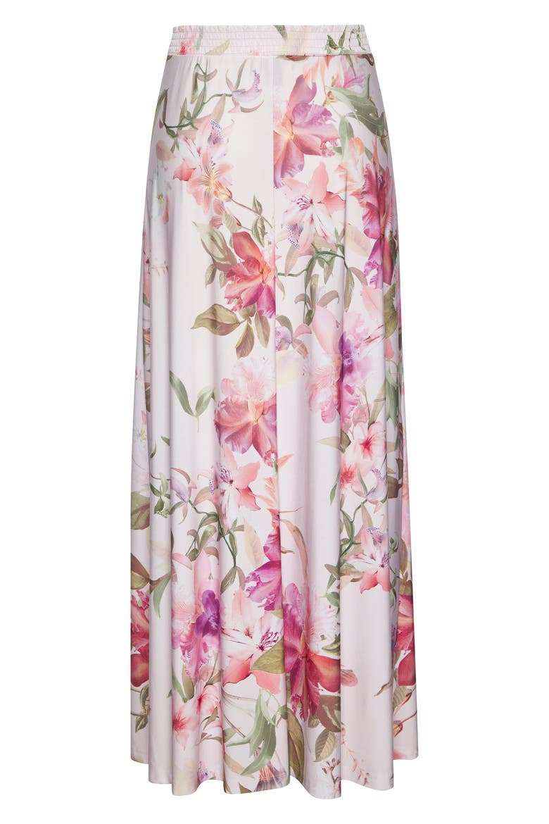Floral Maxi Skirt, Alternate, color, Rose Printed