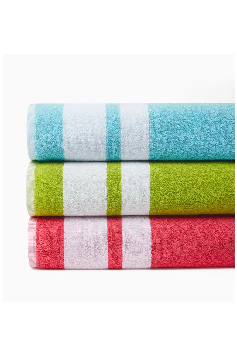 Mareta Cotton Beach Towel, Alternate, color, CLEARWATER