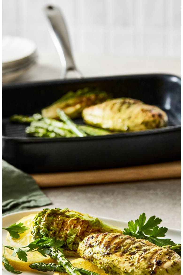 GREEN STONE™ 11" Ultimate Grill Pan, Alternate, color, Black