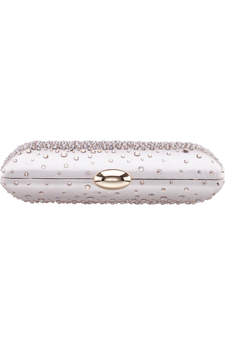 Nina Purity Frame Clutch, Alternate, color, Ivory