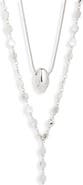 Open Edit Set of 2 Orb & Y-Necklaces