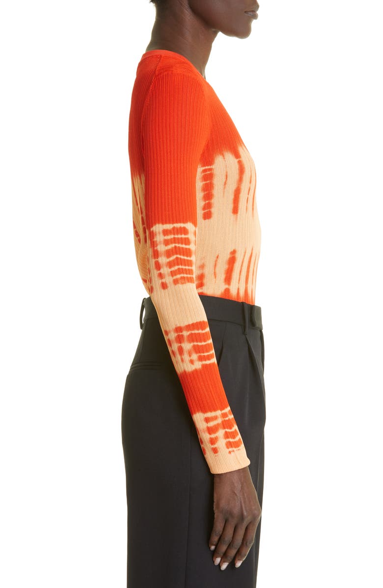 Proenza Schouler Tie Dye Crewneck Rib Sweater, Alternate, color, 