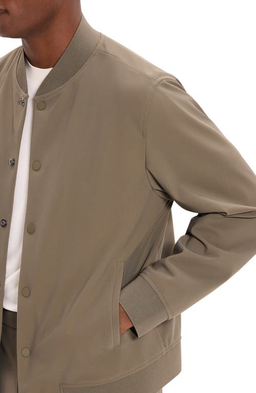 Theory Murphy Bomber Jacket In Precision Ponte In Brown