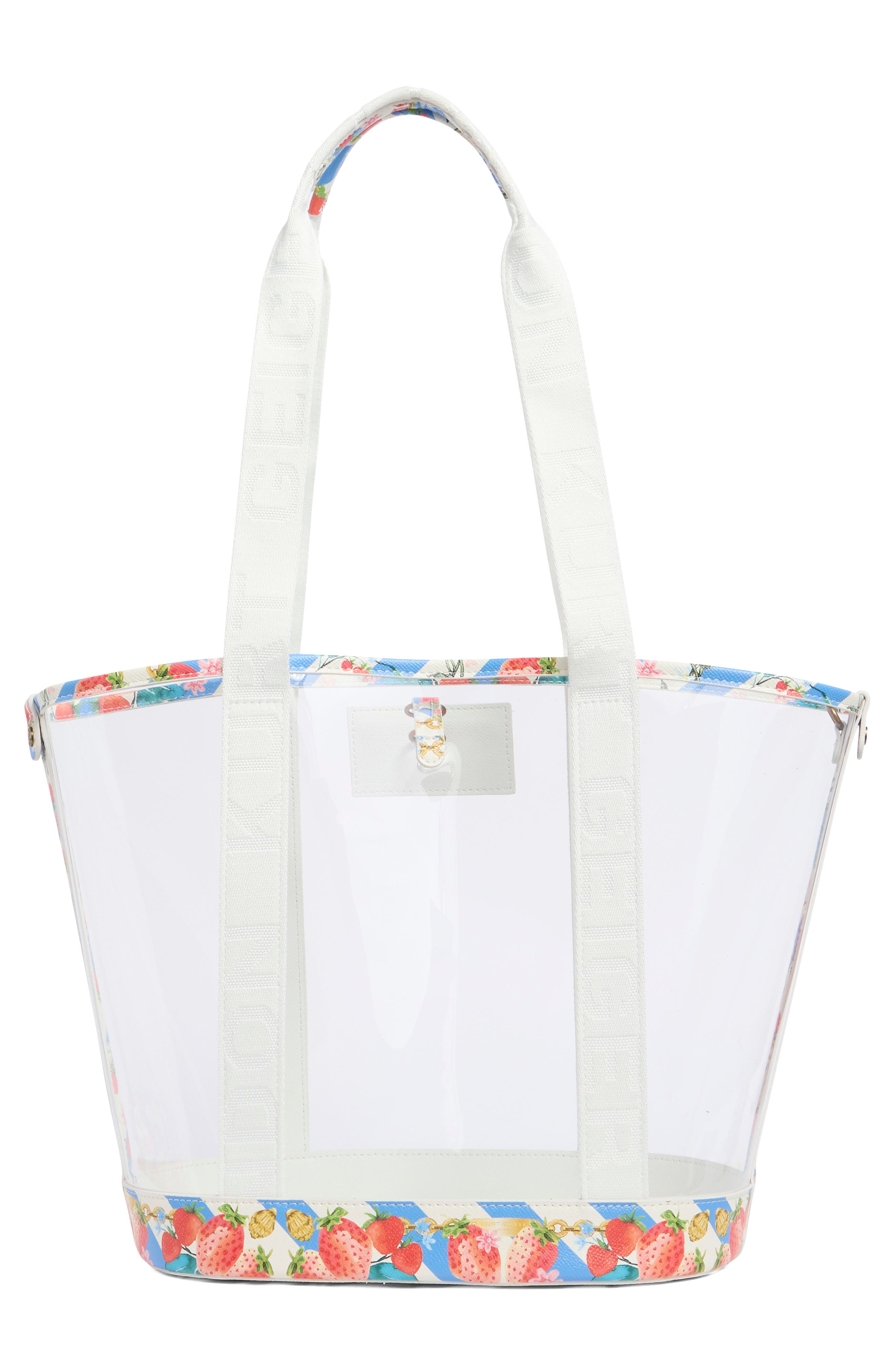 Kurt Geiger London Hampstead Vinyl Tote, Alternate, color, Open White