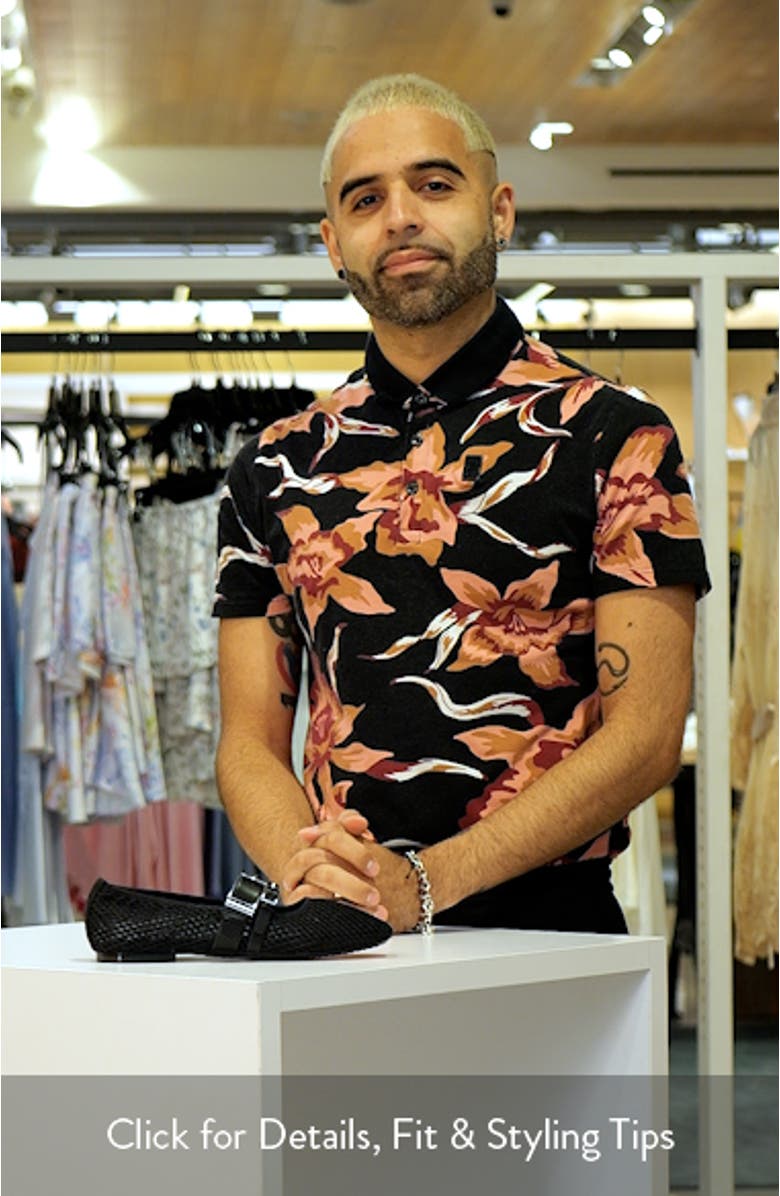 Dade Buckle Strap Mesh Ballet Flat, sales video thumbnail