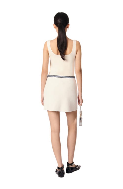 MAJE MAJE SHORT SKIRT WITH CONTRASTING TRIM