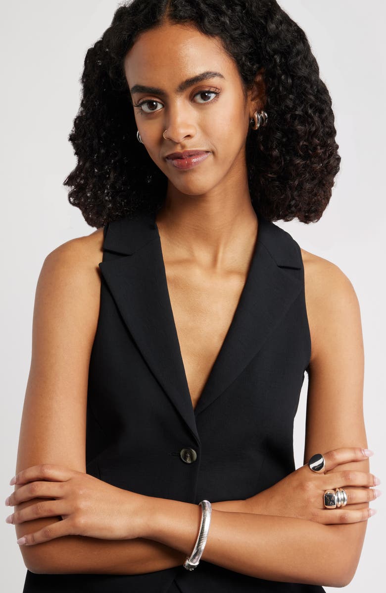 Open Edit Omega Chain Bracelet, Alternate, color, Silver