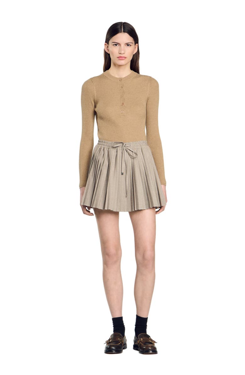 SANDRO Rib knit sweater, Alternate, color, 