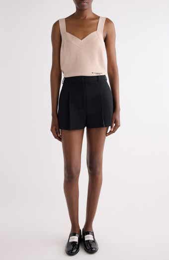 Embroidered Log Wool & Cashmere Tank
