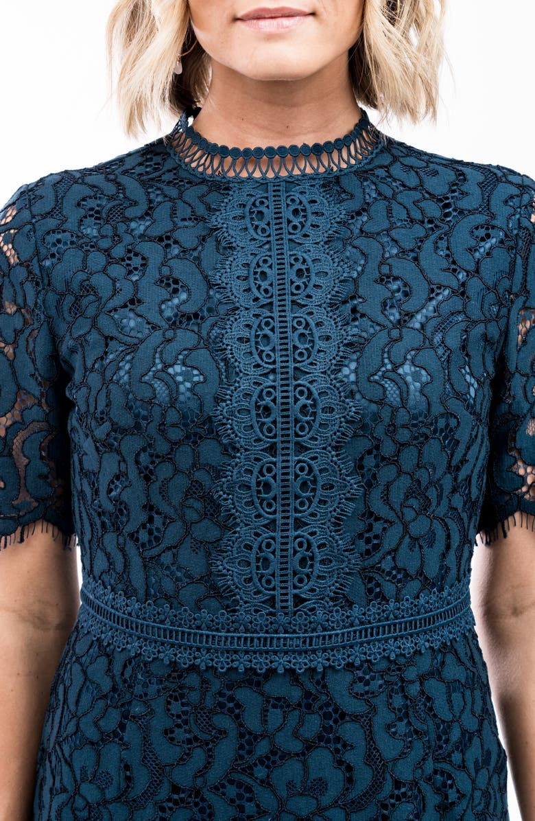 Rachel Parcell Lace Sheath Dress, Alternate, color, 