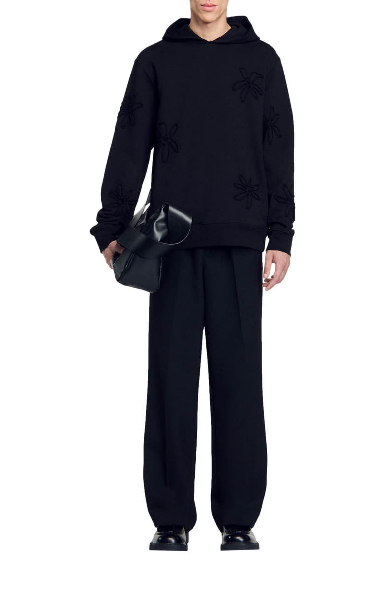 SANDRO Floral hoodie, Alternate, color, 