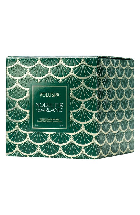Noble Fir Garland Classic Candle