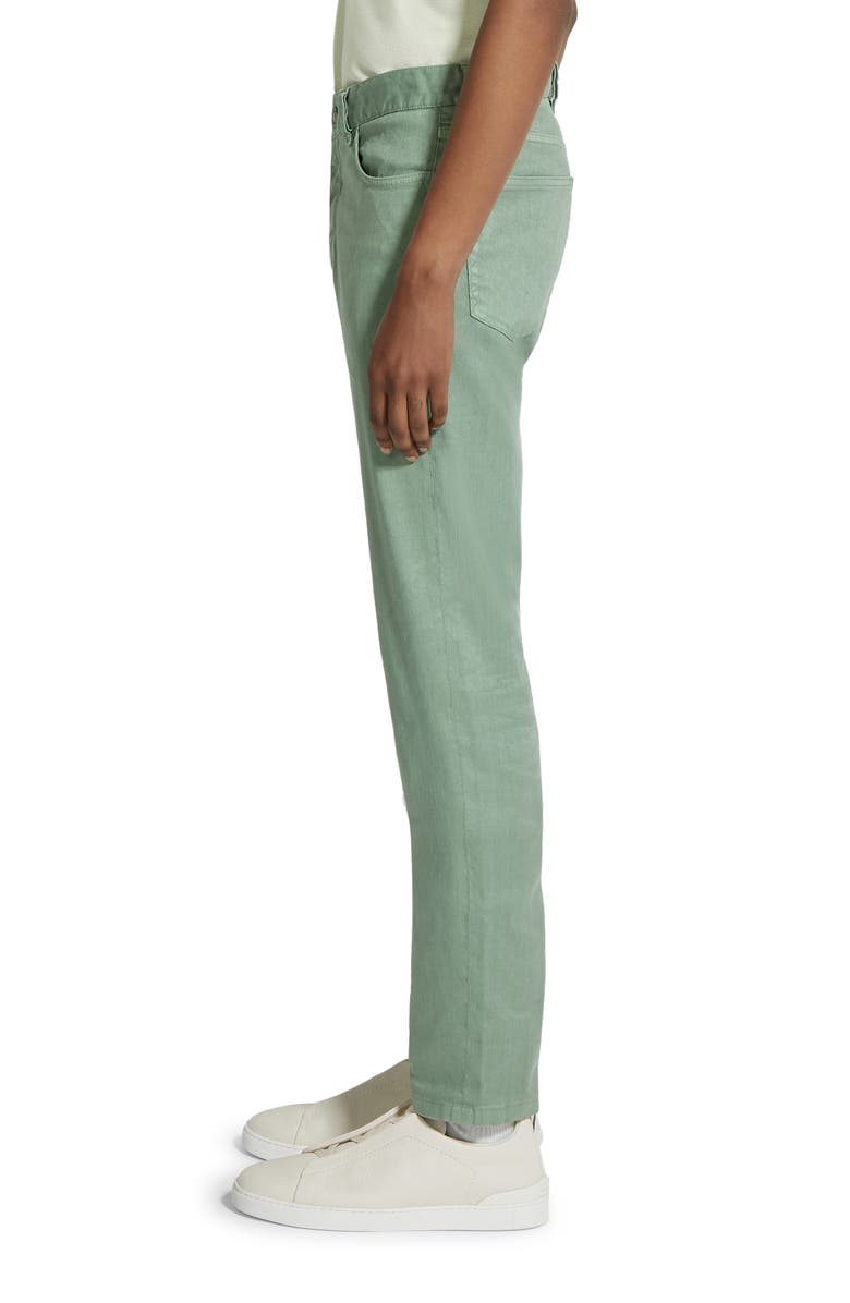 ZEGNA Linen & Cotton Blend Jeans, Alternate, color, 