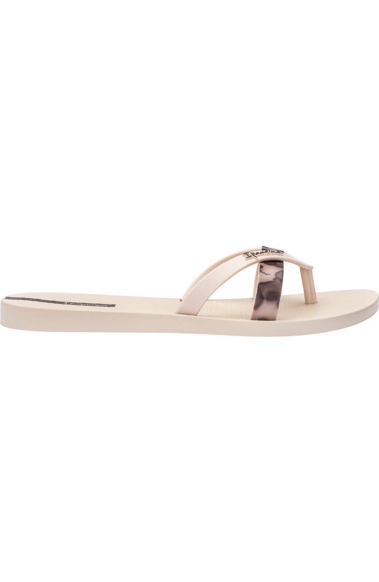 Ipanema Kirei Thong Sandals, Alternate, color, Beige/ Brown