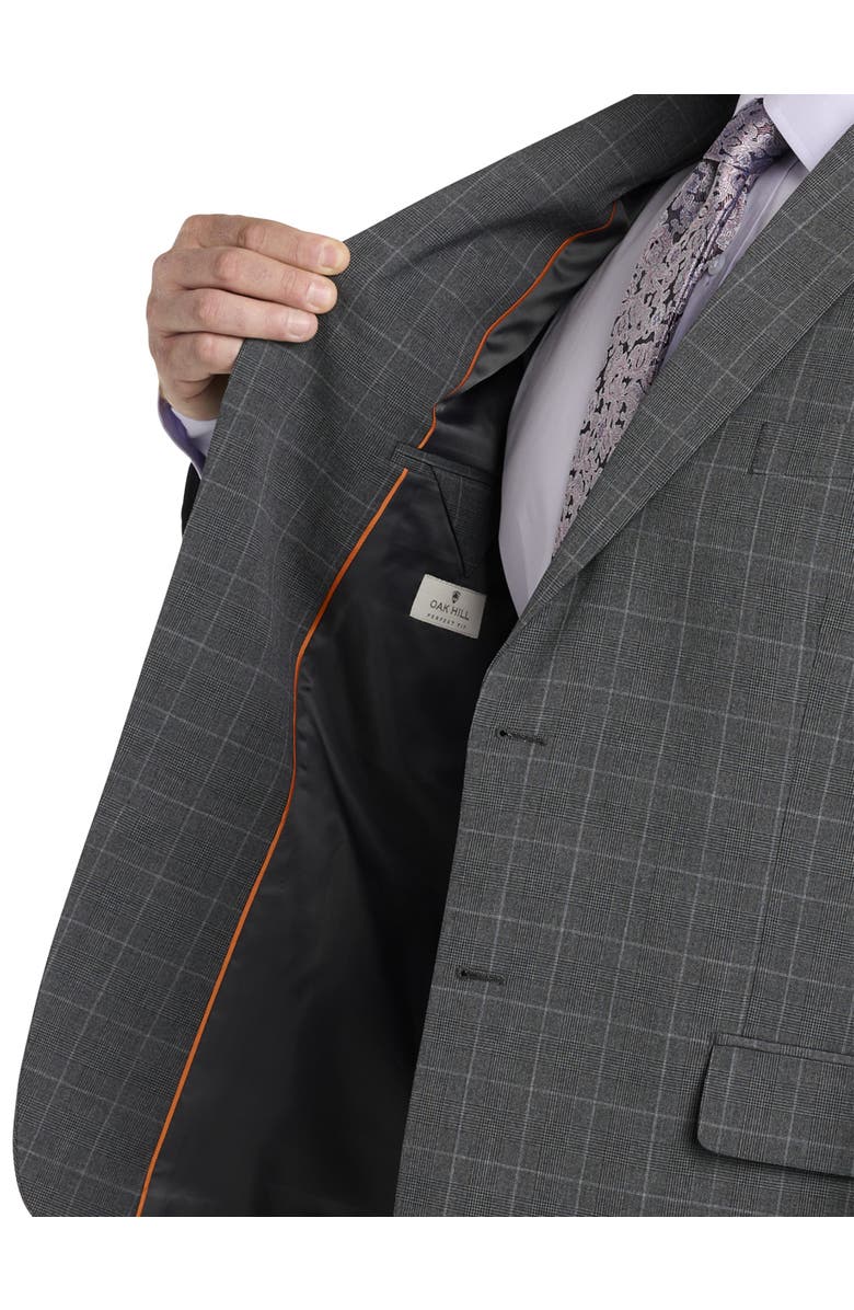 Oak Hill by DXL Houndstooth Jacket-Relaxer Suit Jacket, Alternate, color, 