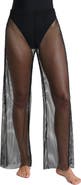 L'AGENCE Noemi Wide Leg Mesh Cover-Up Pants