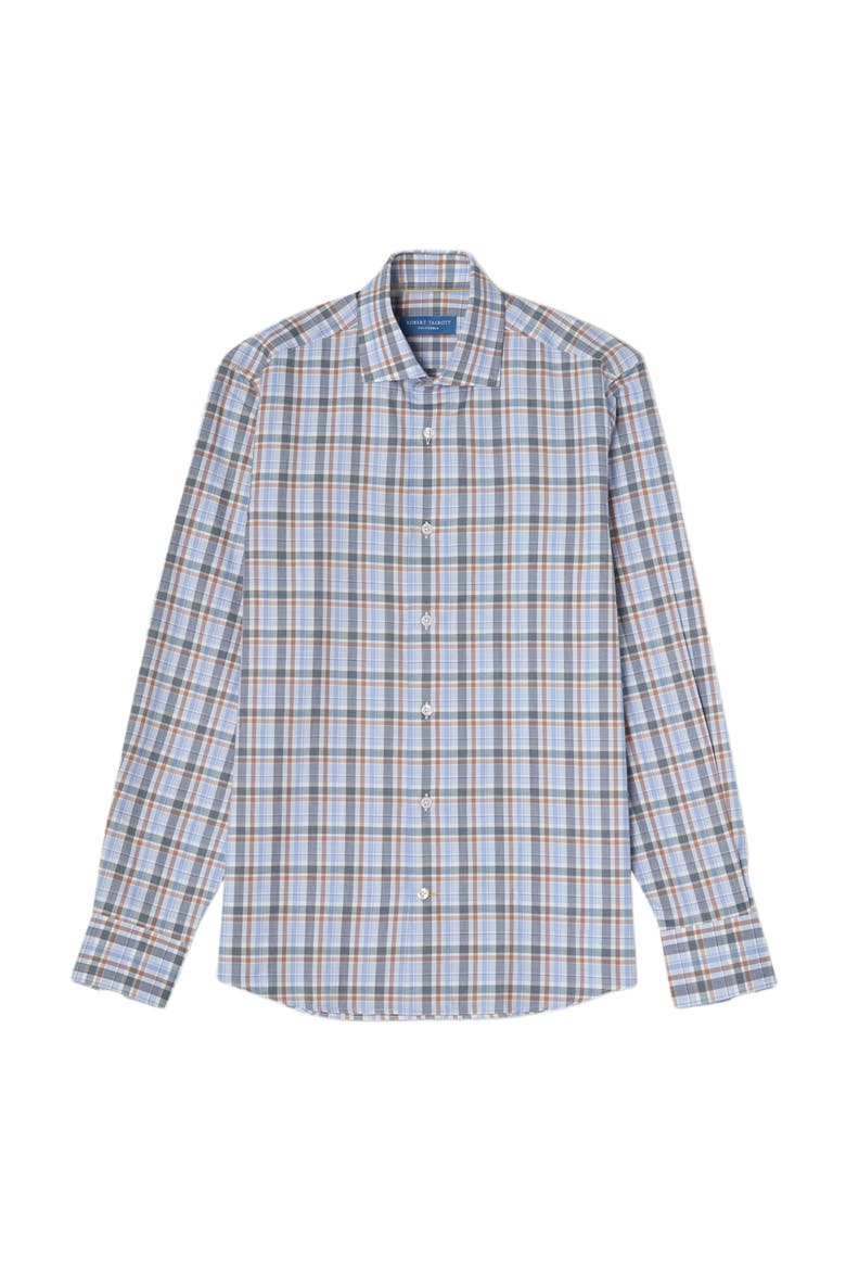 Reynolds Ultra Light Weight Brushed Plaid Shirt, Main, color, Light Blue Multi