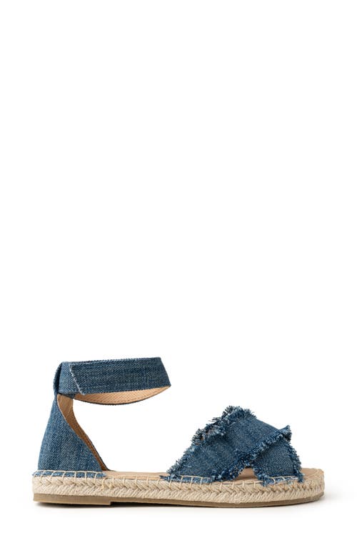 Minnetonka Pemma Ankle Strap Sandal In Blue Denim