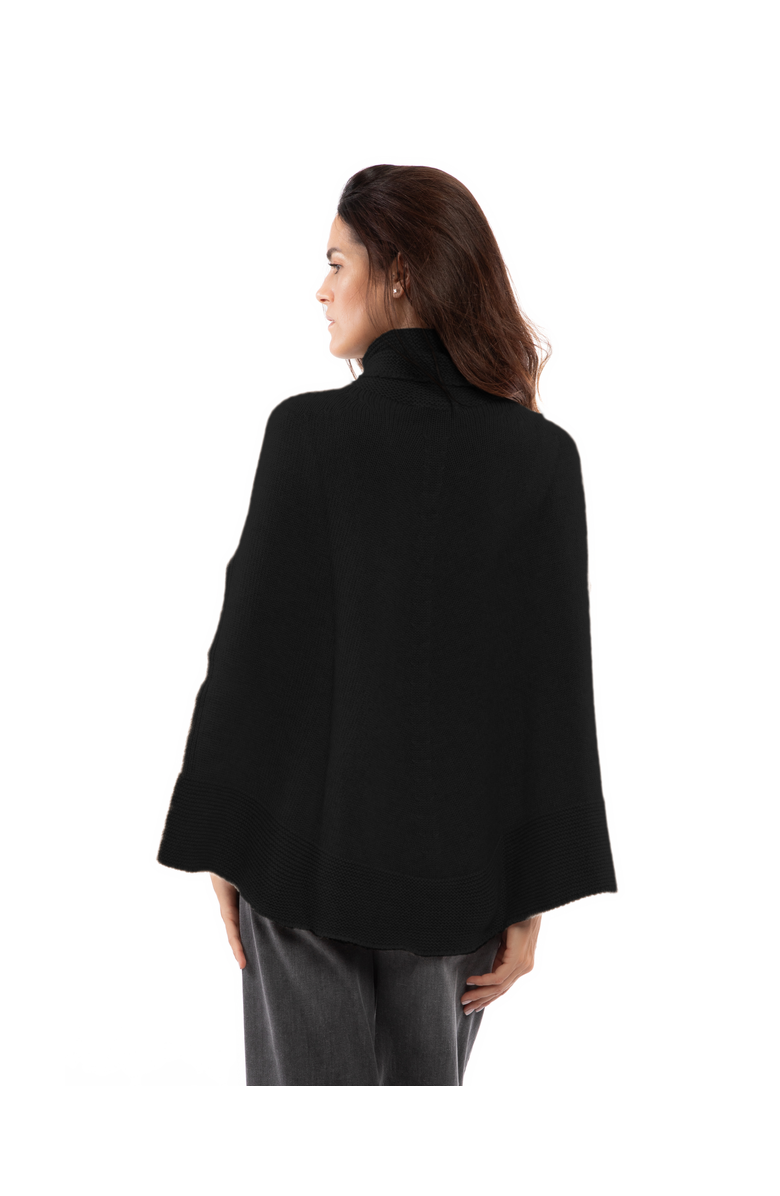Monticelli Cashmere Pure Cashmere Turtleneck Poncho, Alternate, color, 