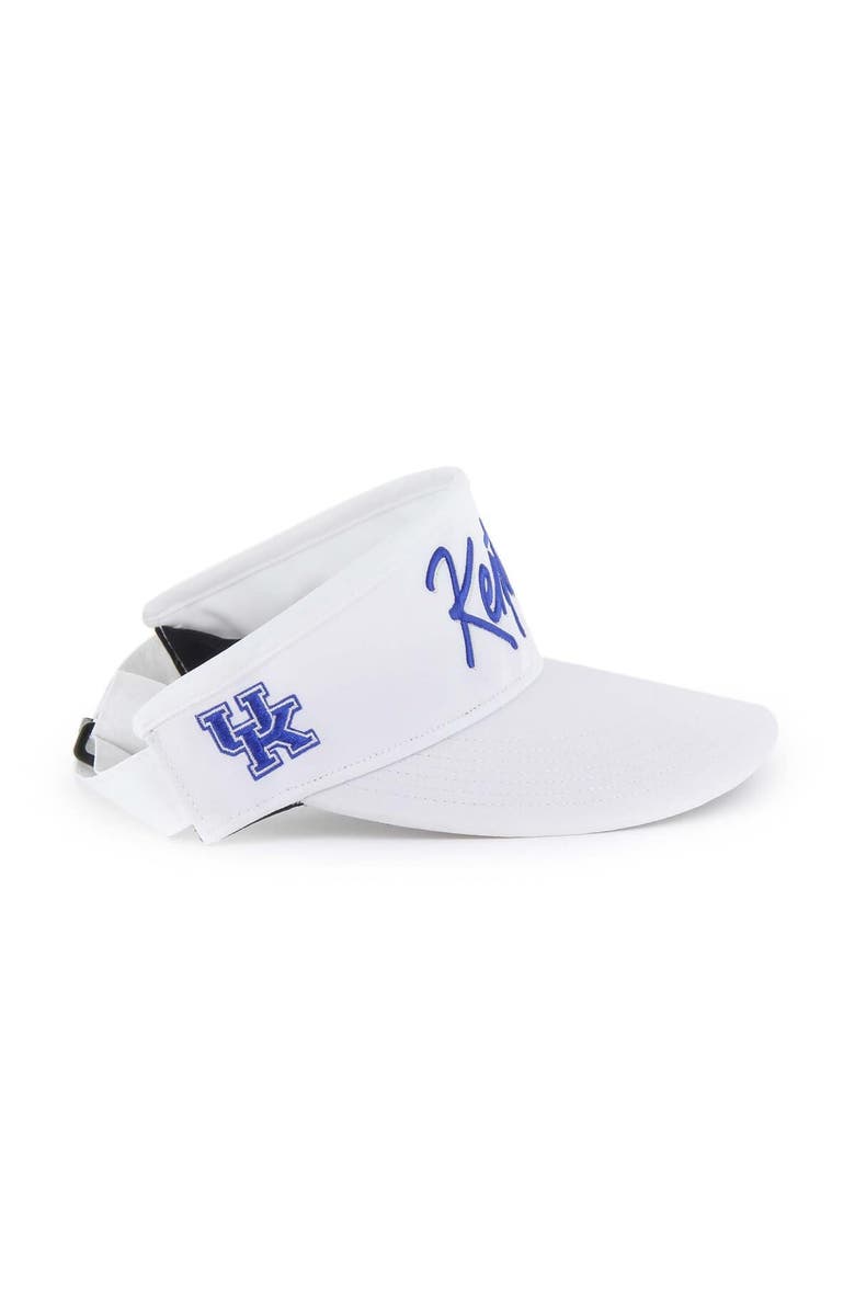 '47 Men's '47 White Kentucky Wildcats Melbourne brrr° Adjustable Visor, Alternate, color, 