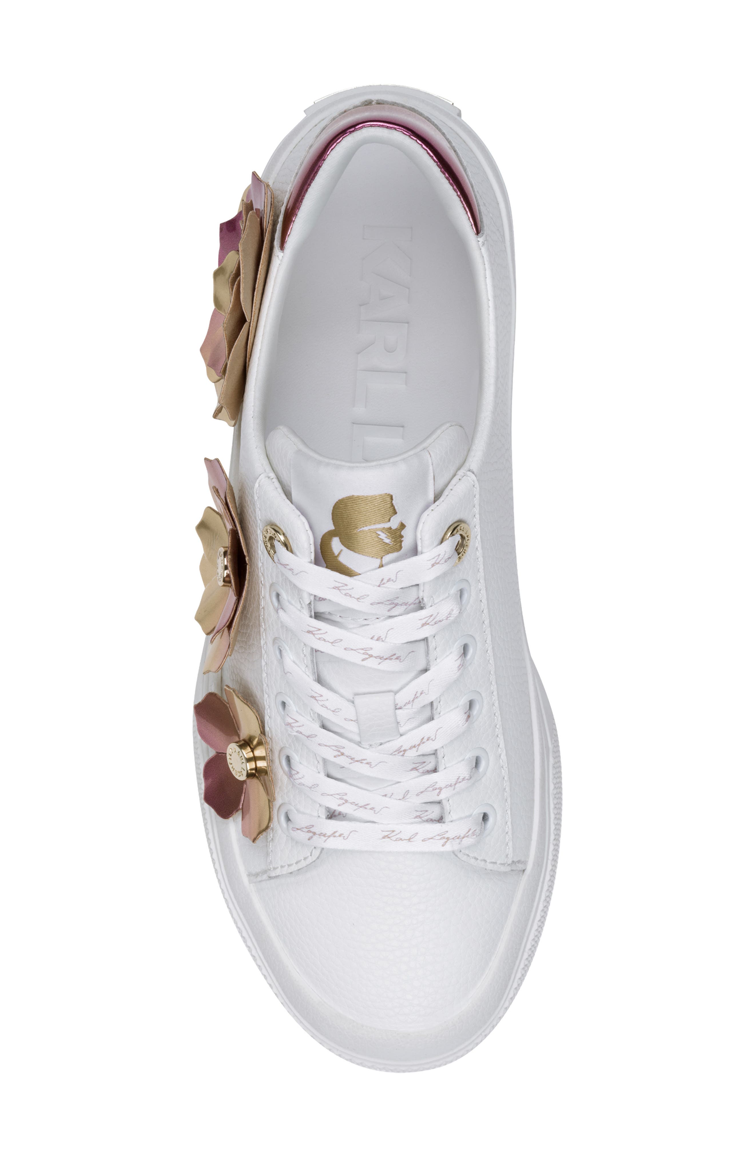 KARL LAGERFELD PARIS Georgia Sneaker, Alternate, color, White/ Multi