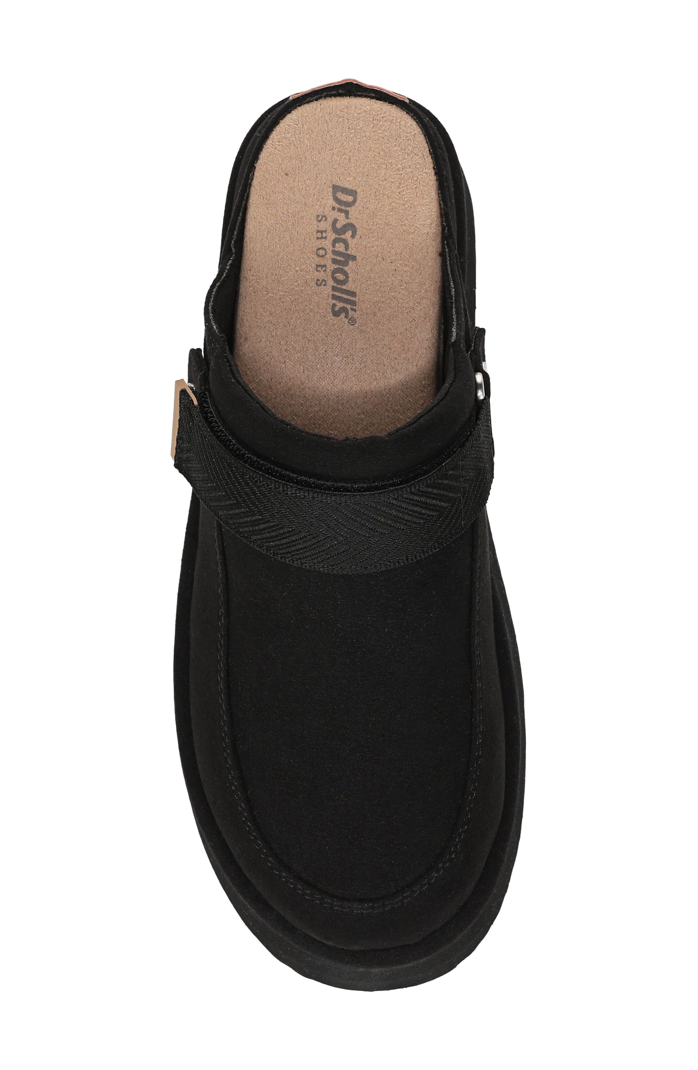 Chill Out Mule, Alternate, color, BLACK MICROSUEDE