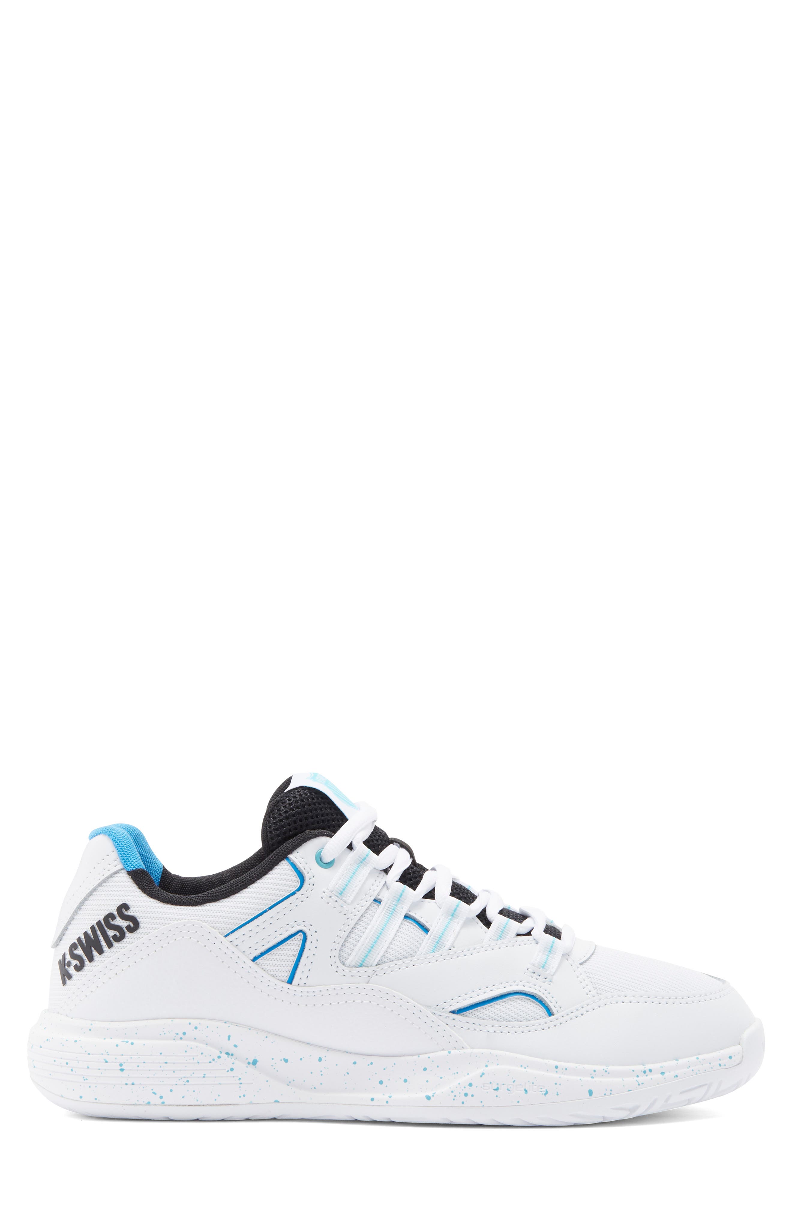 K-Swiss Tura Team Court Sneaker, Alternate, color, White/ Brillant Blue/ Black