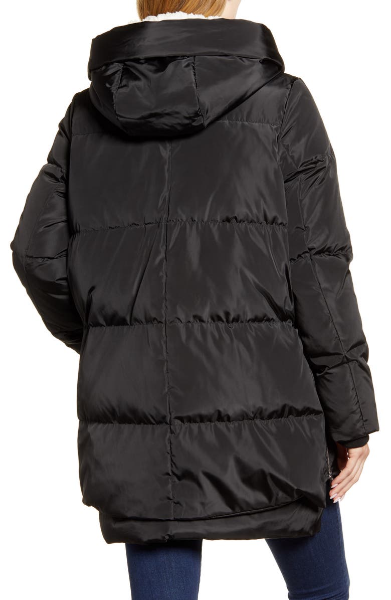 Sam Edelman Faux Shearling Lined Puffer Coat, Alternate, color,