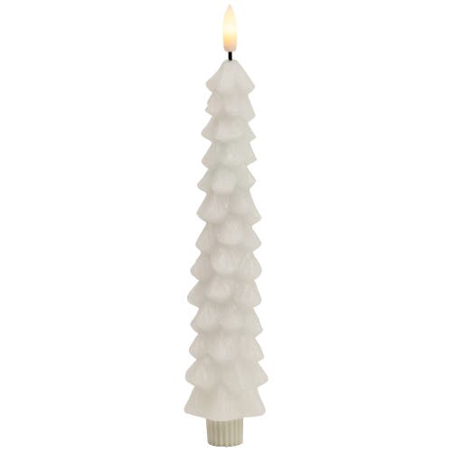 Northlight Led Flickering Flameless Wax Tapered Christmas Tree Candles In White