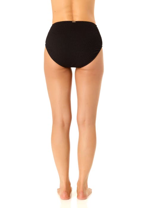 ANNE COLE LIVE IN COLOR TEXTURED HIGH WAIST SWIM BOTTOM