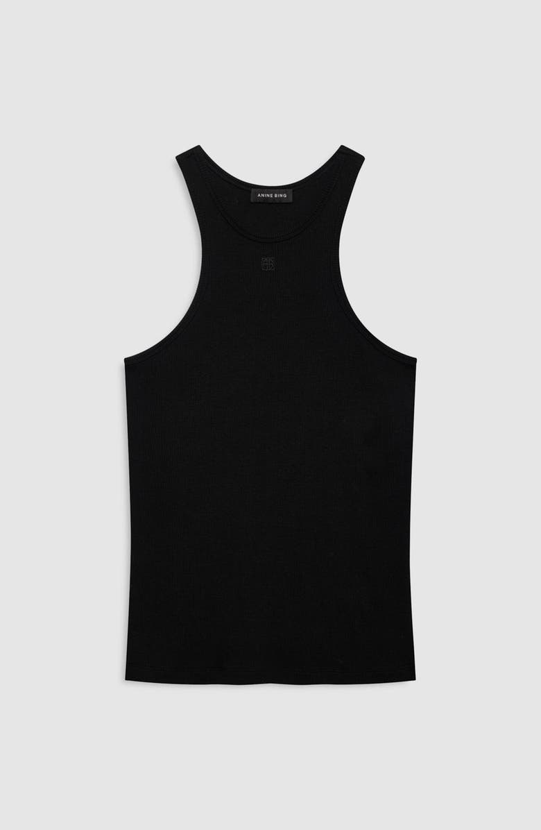 ANINE BING Cole Tank Top, Alternate, color, Black