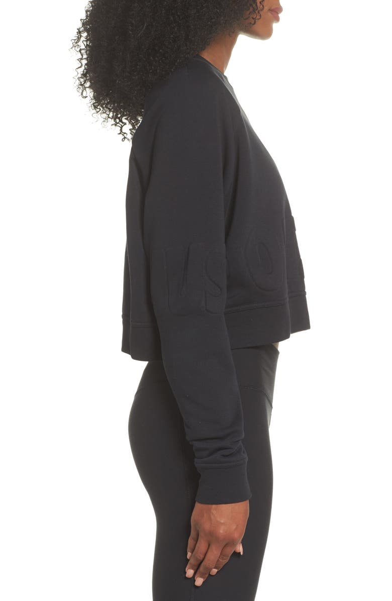 Nike Long Sleeve Crop Training Top, Alternate, color, 